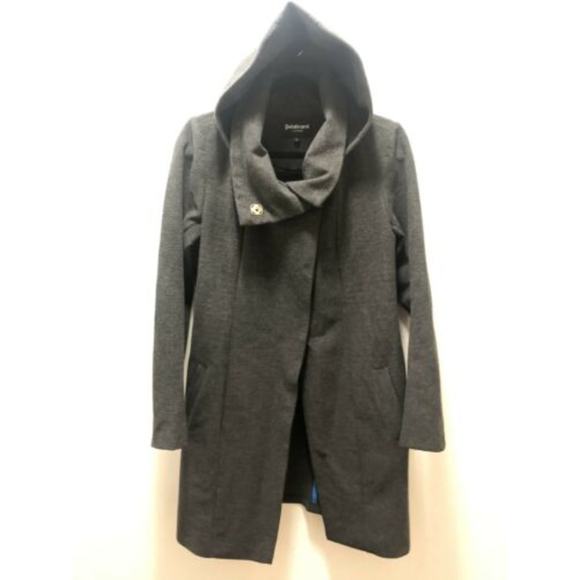 BETABRAND All Day Gray Mock Neck Coat Jacket - Picture 5 of 8